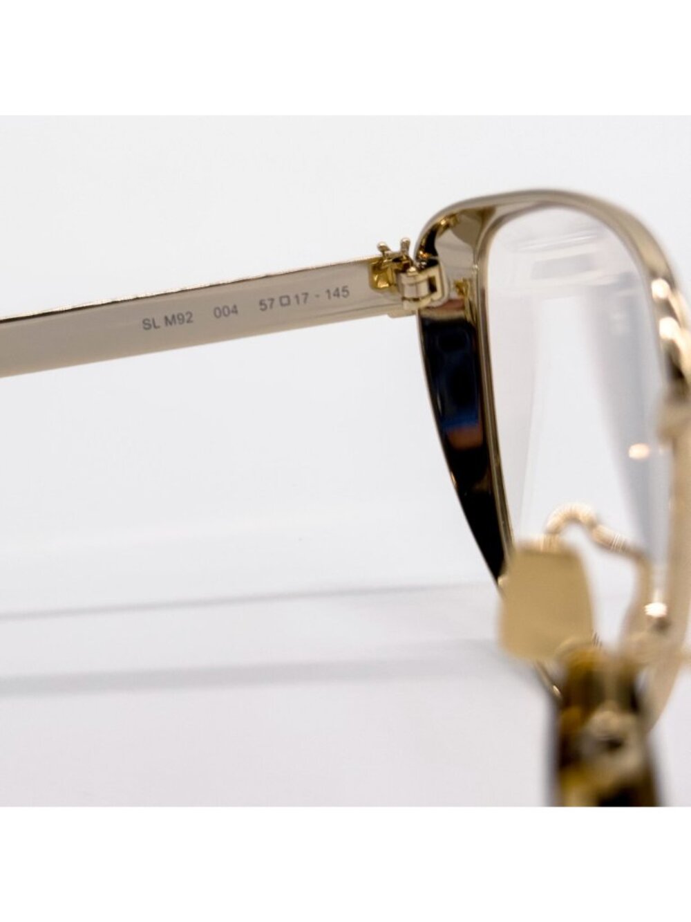 NEW SAINT LAURENT EYEGLASSES SLM92 004 WOMEN CAT EYE GOLD EYEWEAR SL M92 - Picture 9 of 11